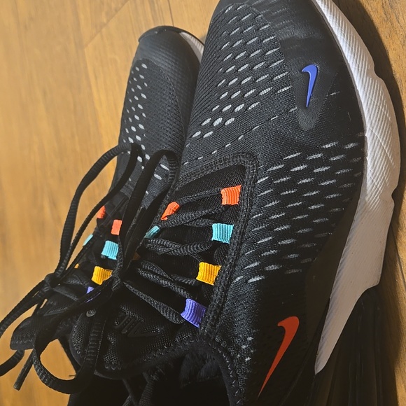 Nike Air Max 270 Black Sneakers with Multicolor Accents - Picture 11 of 13